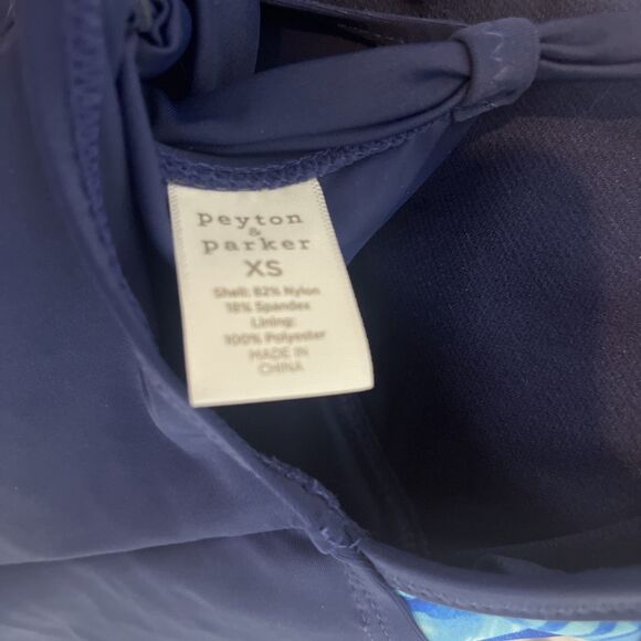 Peyton & Parker Women’s NWT Blue Swim Tankini Top Size XS - Picture 5 of 6